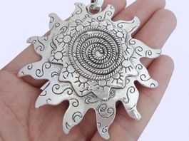 Amulett/ Anhänger Sonne ( massiv)