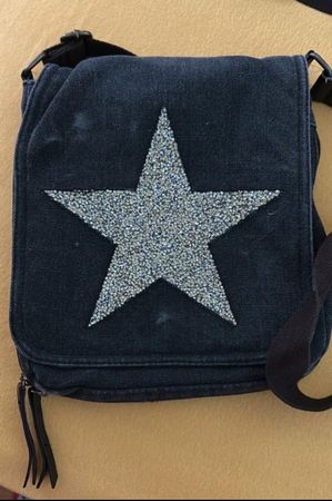 Jeans Umhängetasche mit Stern - Ramona Flowers