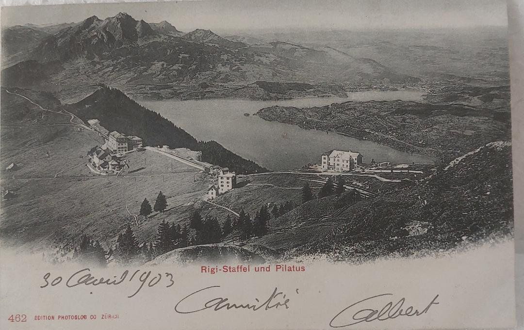 Cartoline postali: RIGI-STAFFEL und Pilatus - 1903 – Usato da Delémont venduto da Domdom1