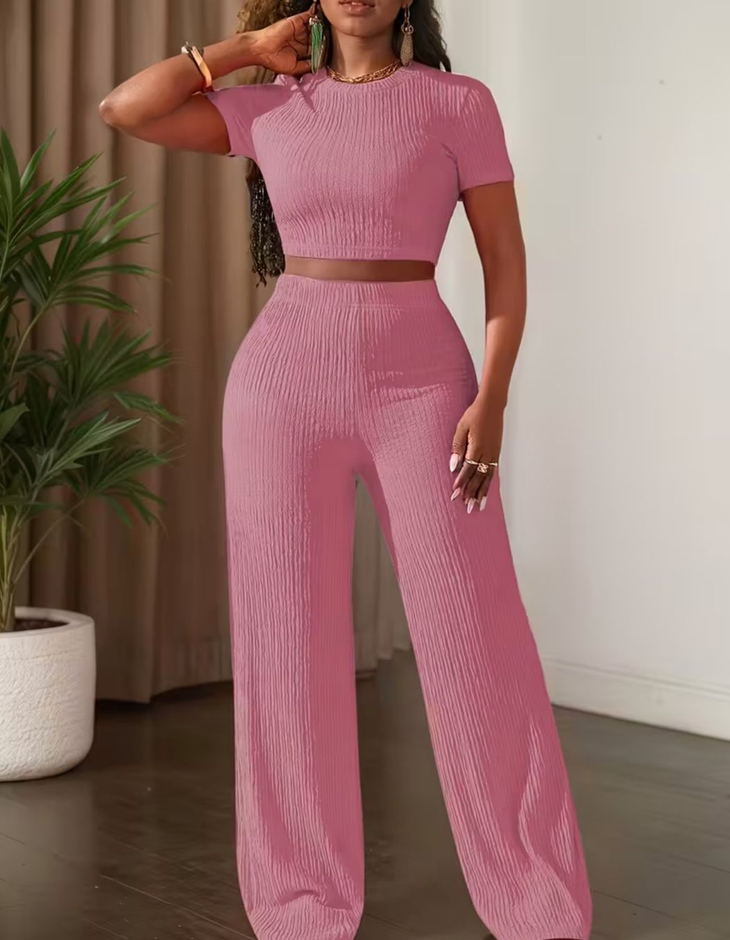Lotti di vestiti: Damen Lounge-Set mit weiter Hose – Nuovo e nell'imballaggio originale da Reinach BL venduto da Deinfashion 8