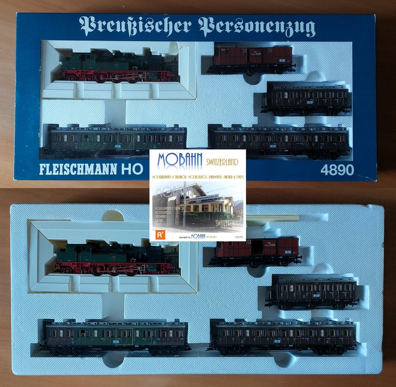 Fleischmann Modelleisenbahnen: Fleischmann 4890 - Dampfzug mit T18 der K.P.E.V. – Neu (gemäss Beschreibung) aus Rotkreuz von MOBAHN-1zu87