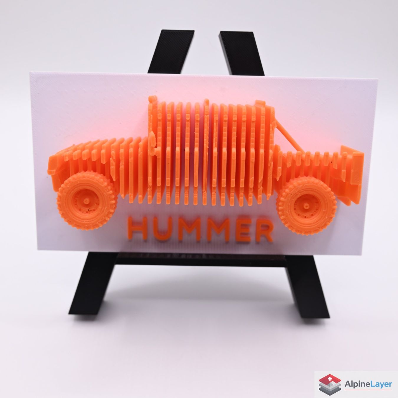 Figuren: Layered Hummer H1 3D Printed Wall Sculpture – Neu (gemäss Beschreibung) aus Losone von AlpineLayer 2