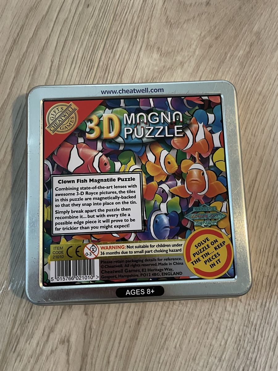 Puzzles: 3D Magna Puzzle Cheatwell Clownfisch Metallbox  – Gebraucht aus St. Margrethen SG von ale_vw2d 1
