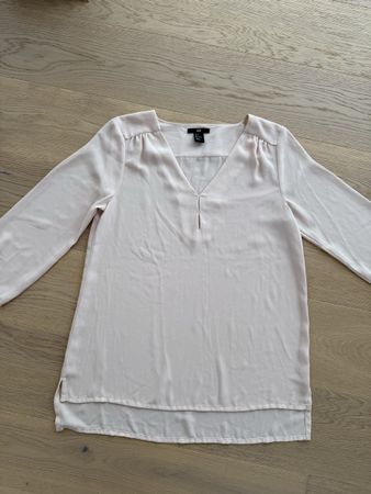 H&M Bluse, zartrosa, Grösse 34