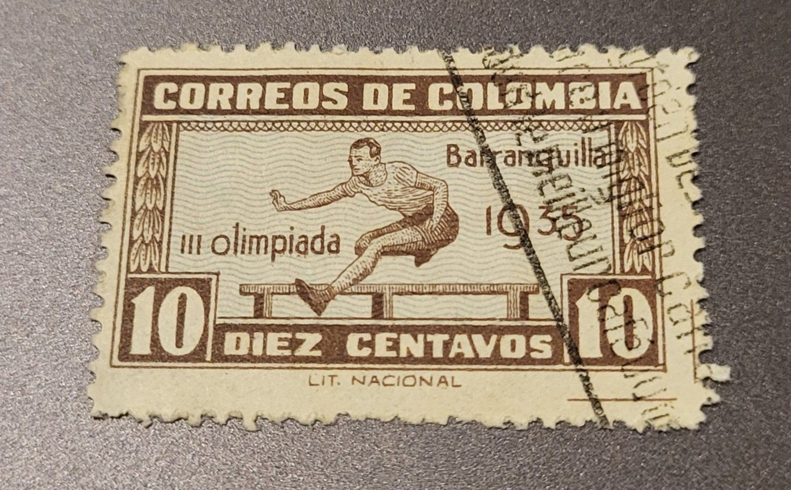 Alle Briefmarken: Kolumbien 1935 alte briefmarke – Gebraucht aus St Gallen von Stampsalshobby