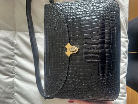 Exklusive Vintage Krokodil-Leder Handtasche – Made in Italy