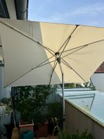 Sonnenschirm Glatz ALU-SMART mit Steinsockel rechteckig
