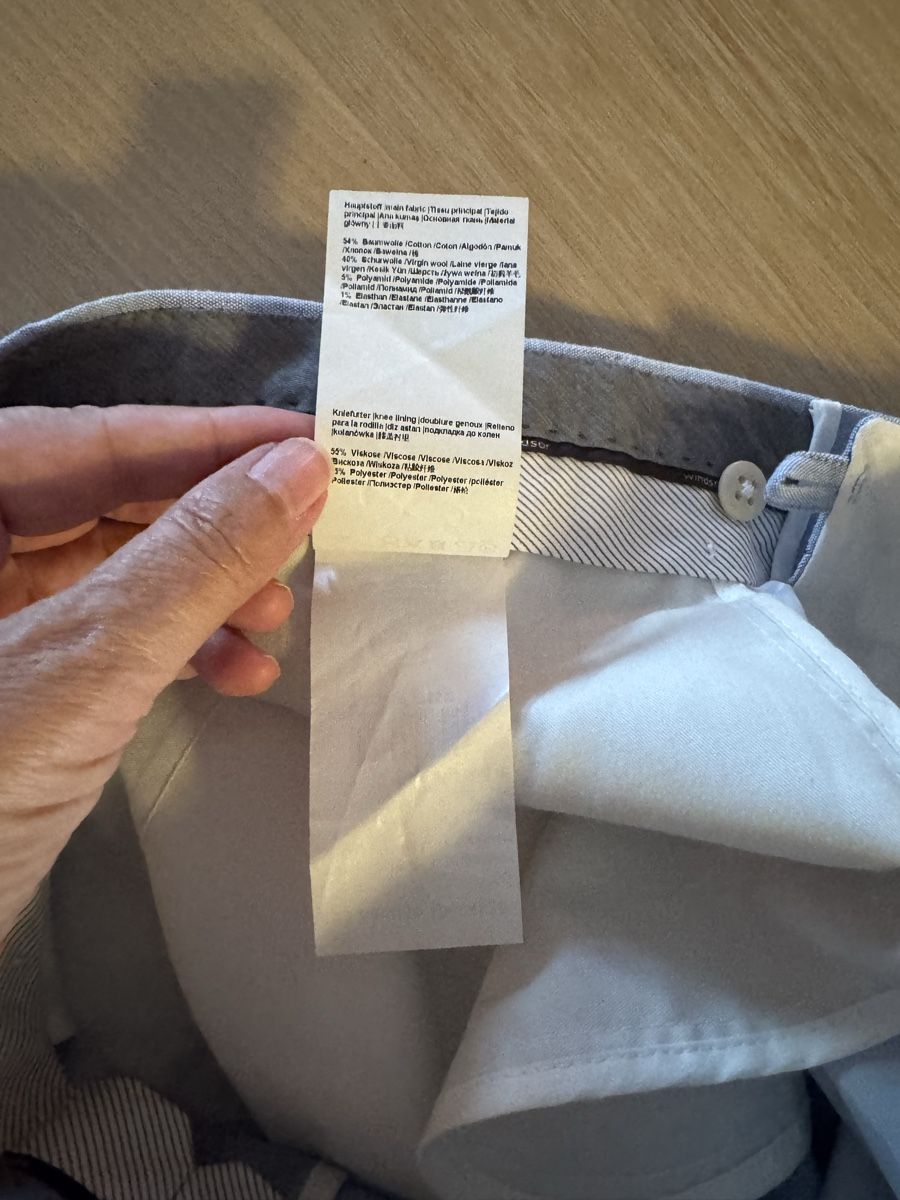 Windsor Pantalons: Herren Hose Windsor Santino shaped fit hellblau – Neuf (Voir description) à zürich par dalia06 4
