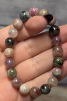 Regenbogen Turmalin Armband A 9.3mm