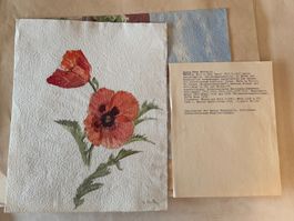Emma Mertz (1880 -1937) Aquarell Original