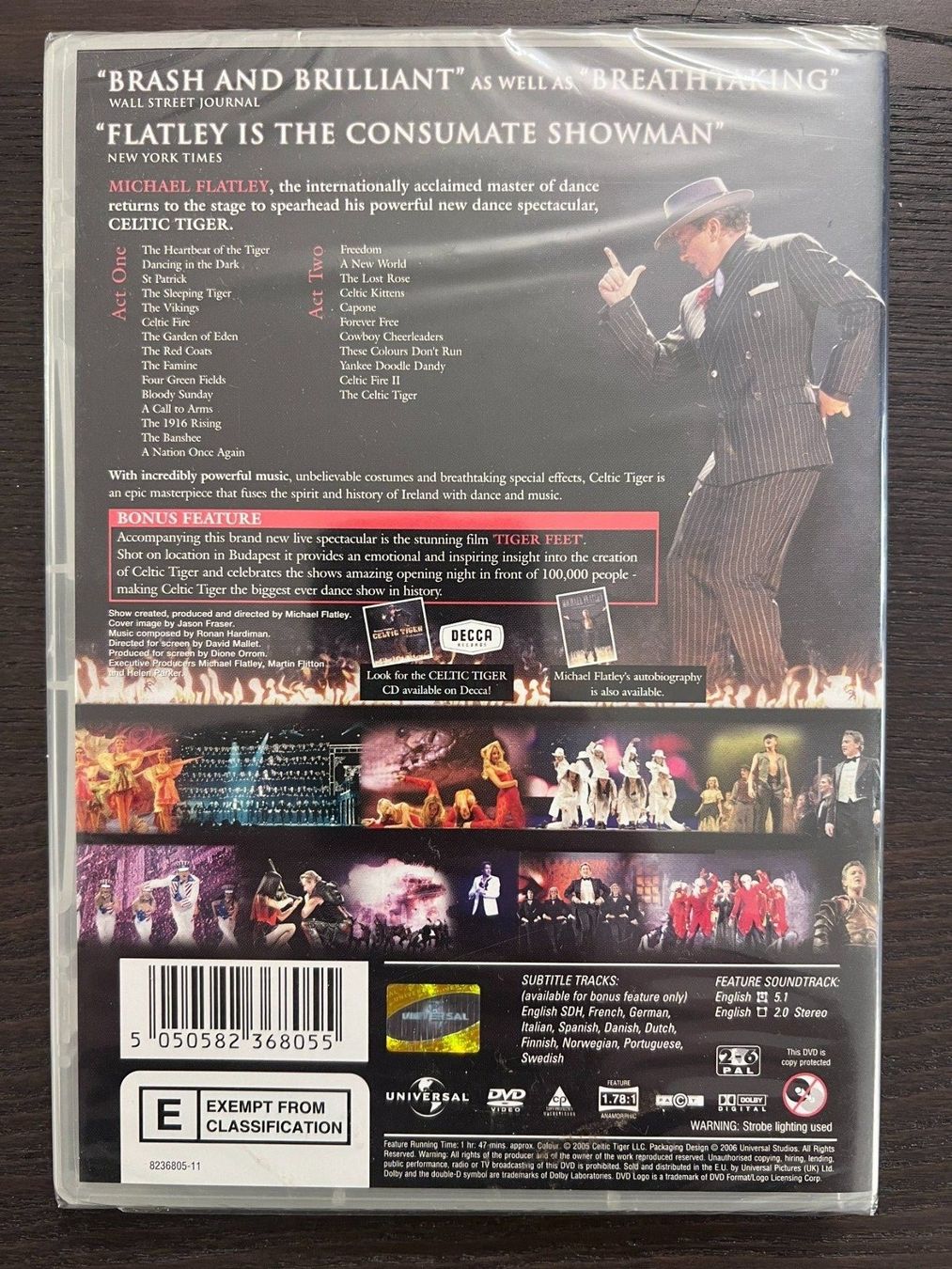 Tutti i DVDs: Michael Flatley - Celtic Tiger – Nuovo e nell'imballaggio originale da Zürich venduto da FilmFreunde 1