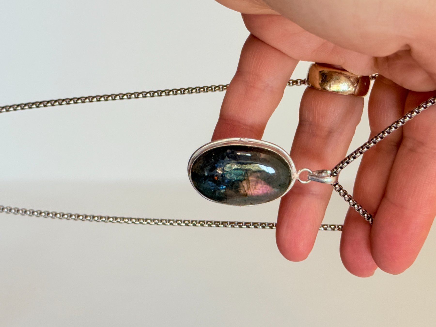 Ketten: Collier  Labradorite Neuf – Neu und originalverpackt aus Genève von AWWA 4