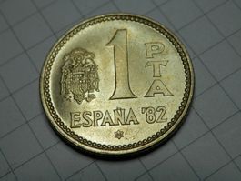 Spanien 1 Peseta, 1980 neue Münze unzirkuliert