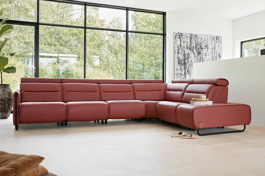 Stressless Divani: Ecksofa Stressless Emily in Paloma Leder – Nuovo e nell'imballaggio originale da Bischofszell venduto da deluxe-moebel