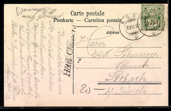Cartoline postali: St. Imier, Vue sur St. Imier et le Mont  – Usato da Berlin venduto da bartko-reher 1
