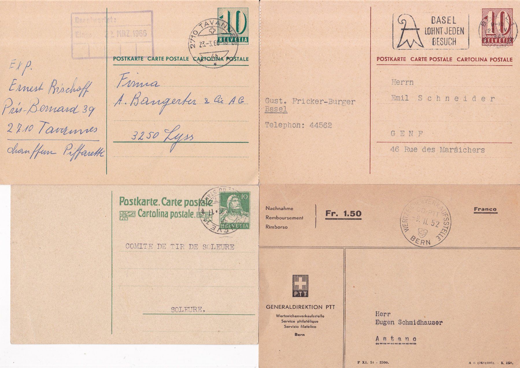 Tutti i francobolli: 40 Stk. Alte CH Postkarten, Karten – Usato da Münchwilen AG venduto da Nesar 9