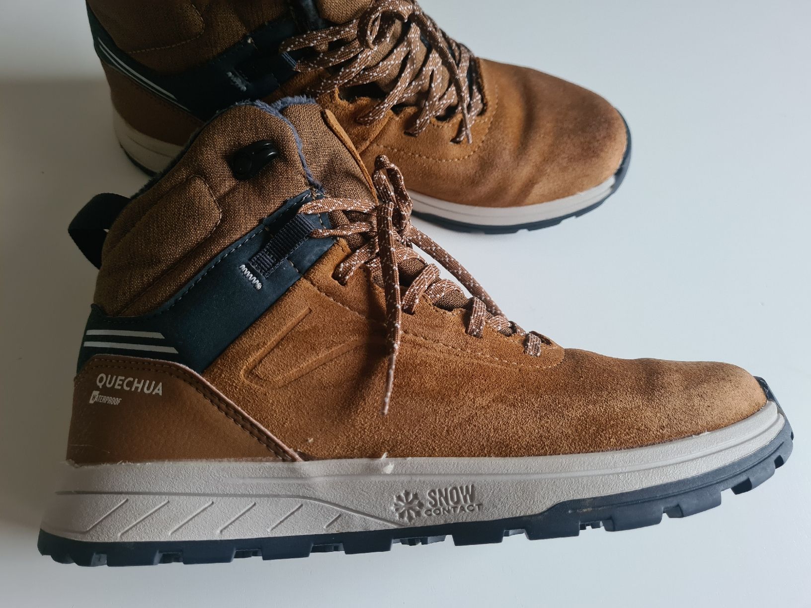 Decathlon Scarpe da uomo: Quechua, Winterstiefel, cognac, waterproof, gr. 38 – Usato da Steinhausen venduto da MilaB 5