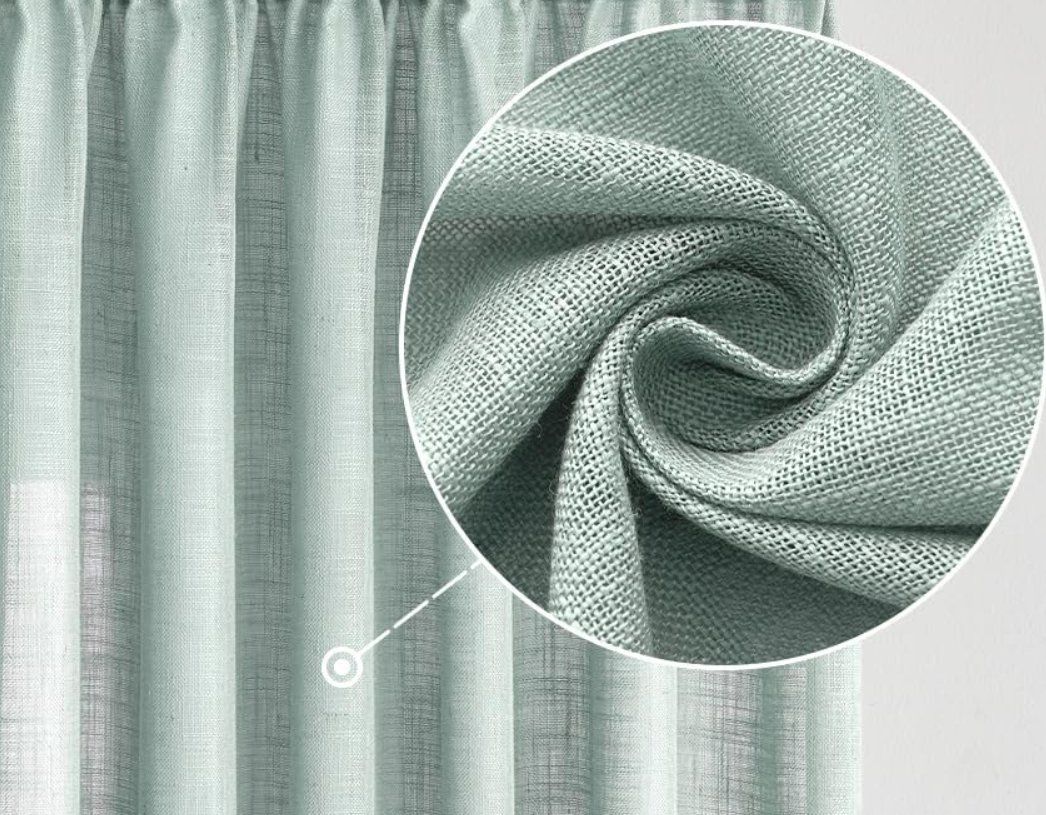 Tende: Vorhänge Leinen 2er Set BxH 140x160cm – Nuovo (secondo la descrizione) da Adlikon b.Regensdorf venduto da MK-VORHANGSERVICE 1