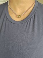 3-Ring Edelstahl-Halskette: Neu | Collier 3 Anneaux Neuf