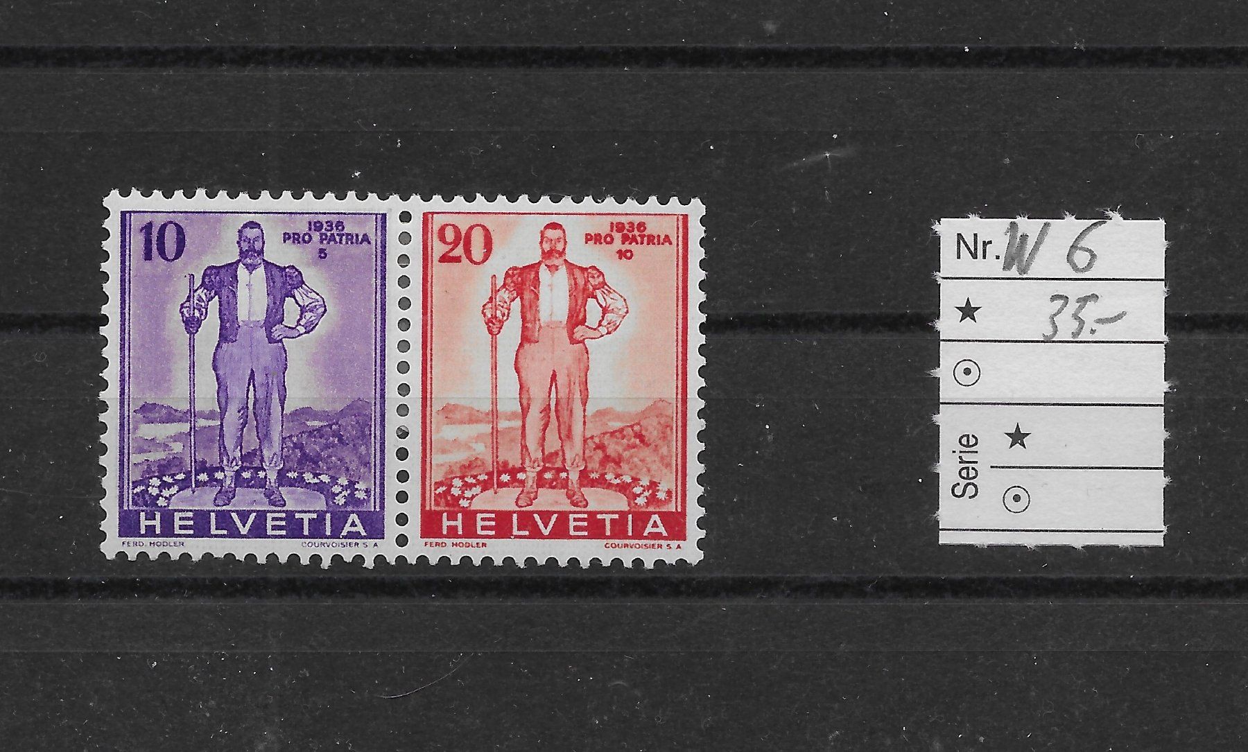 Tous les timbres: W6 mit Falz – D'occasion à Hefenhofen par Richsalz