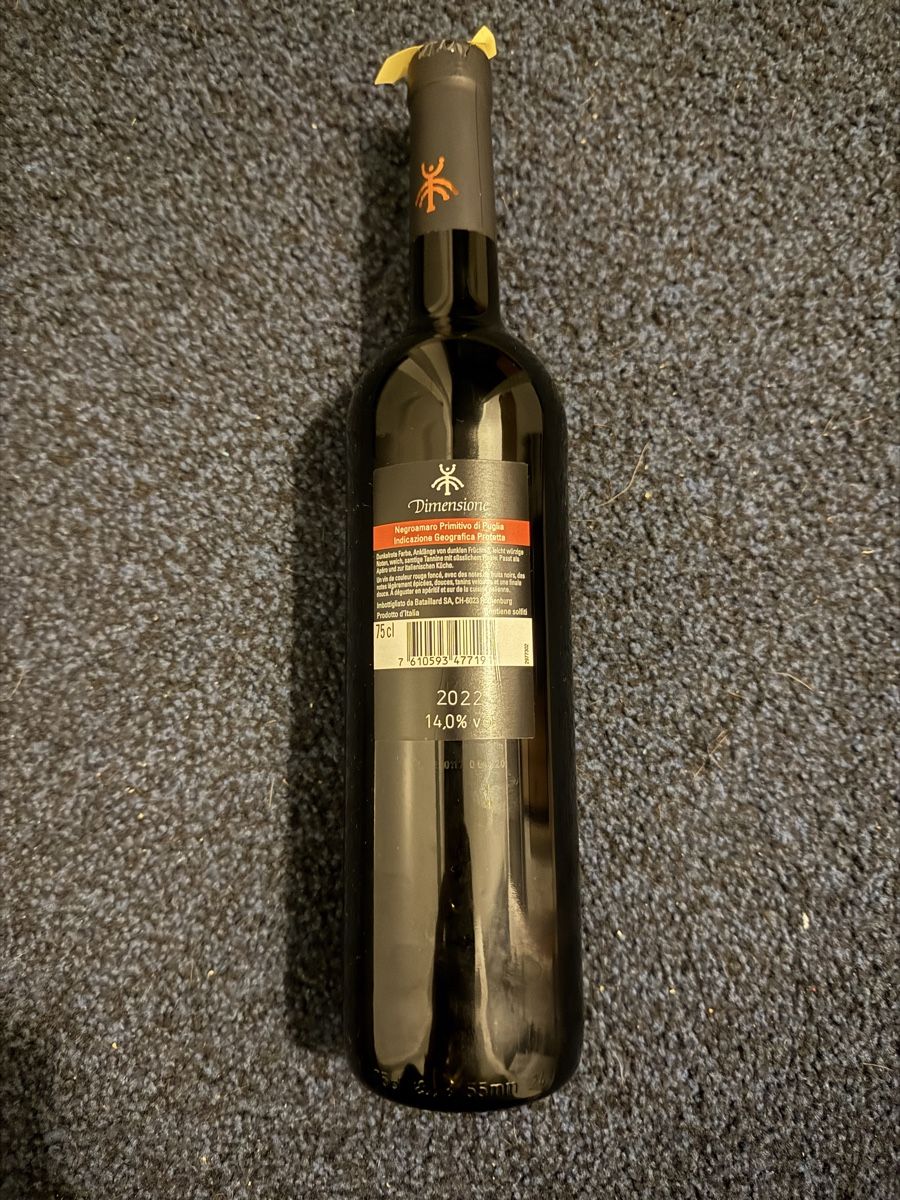 Vino: Dimensione Rosso Amabile 2022 - 89 – Nuovo (secondo la descrizione) da Möhlin venduto da Palessandro91 1