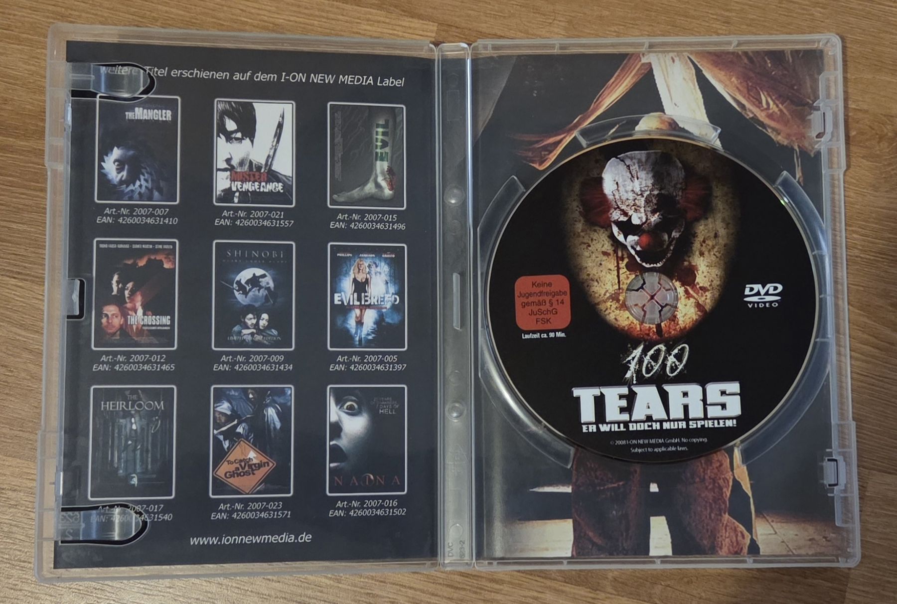 Tutti i DVDs: 100 Tears (2007) DVD – Usato da Winterthur venduto da raymen74 2