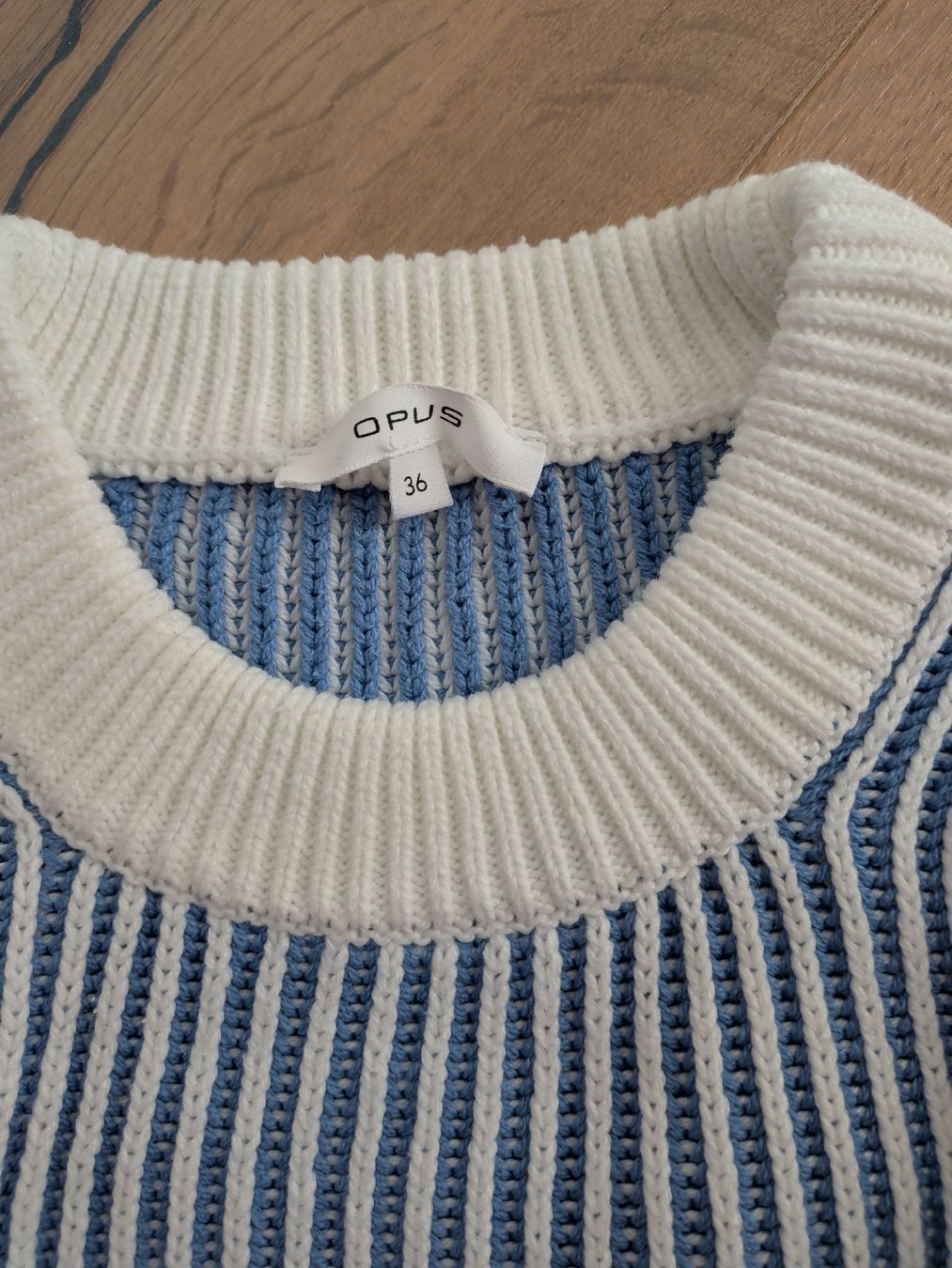 Opus Maglioni & Felpe: Opus Pullover Pagula blau weiss gestreift Grösse 36 – Usato da Mörschwil venduto da nemo1975 1