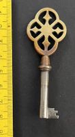 Antiker Zierschlüssel Metall oder Messing ca 8 cm
