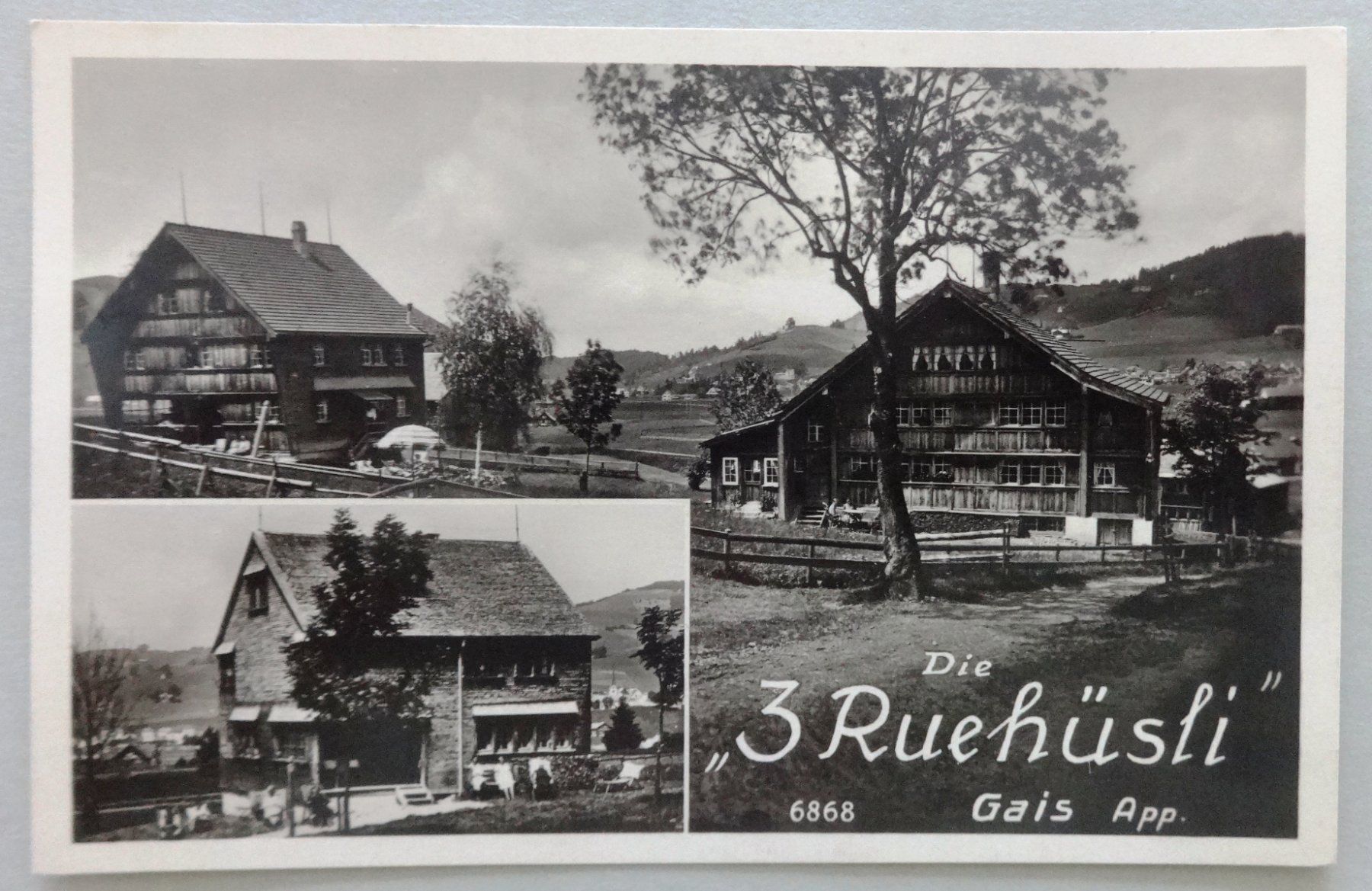 Ansichtskarten: Die "3 Ruehüsli",  Gais App. – Gebraucht aus Fétigny von Billy2miny