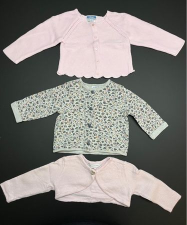 Baby Girl Cardigans Bundle (3) - Size 12 Months
