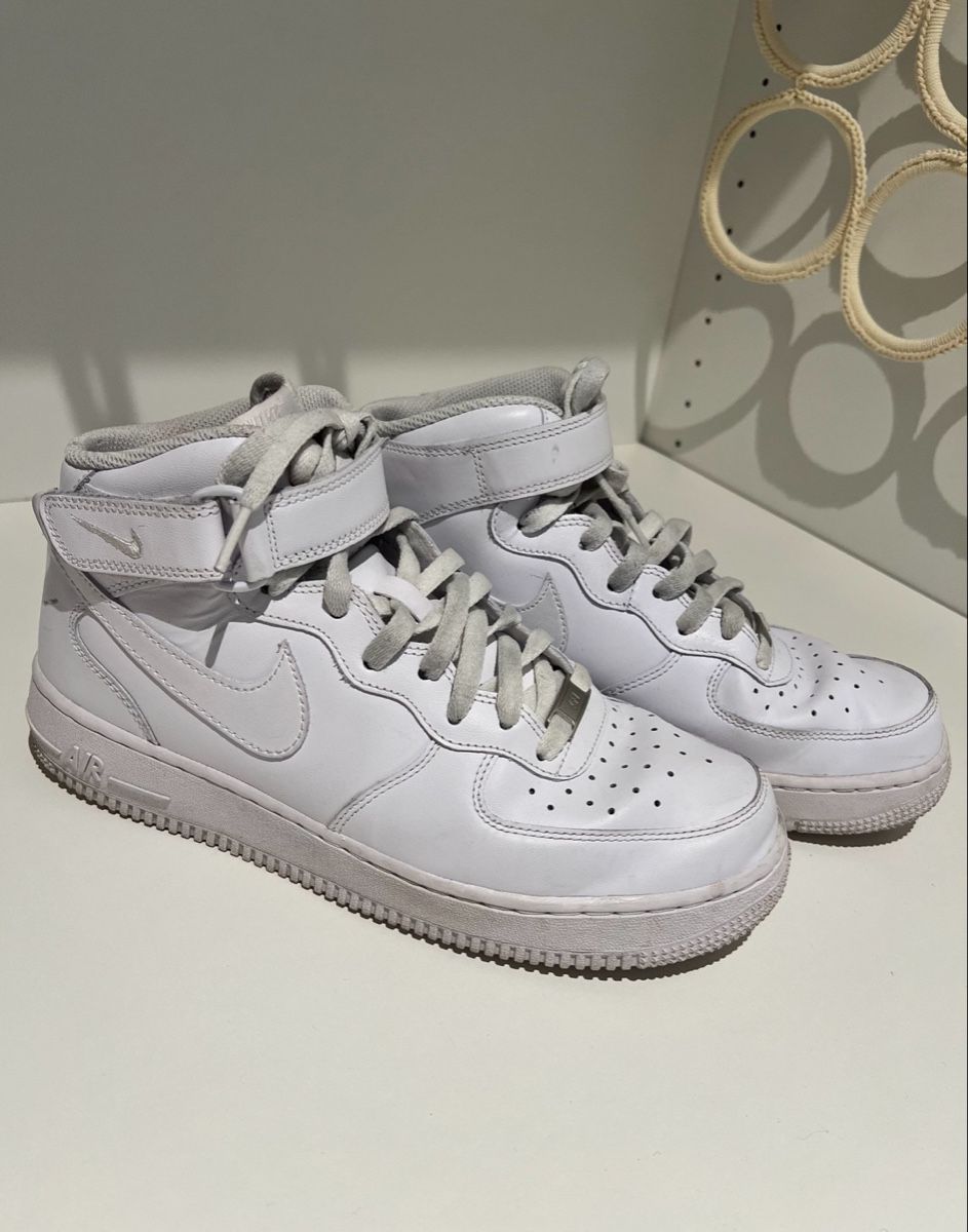 Nike Scarpe da donna: Nike Air Force 1 Mid Weiss – Nuovo (secondo la descrizione) da Neerach venduto da lin_2k7j 1