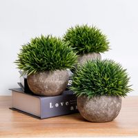 Kunstpflanze Gras 6er set