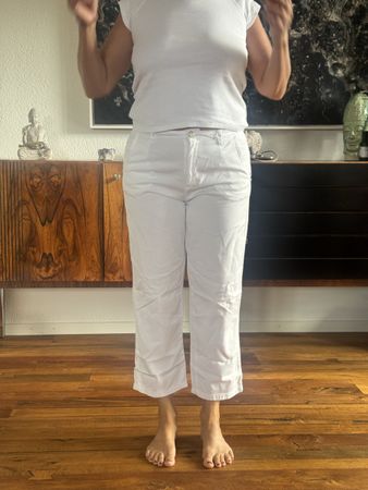 Damenhose weiss W38/ L26