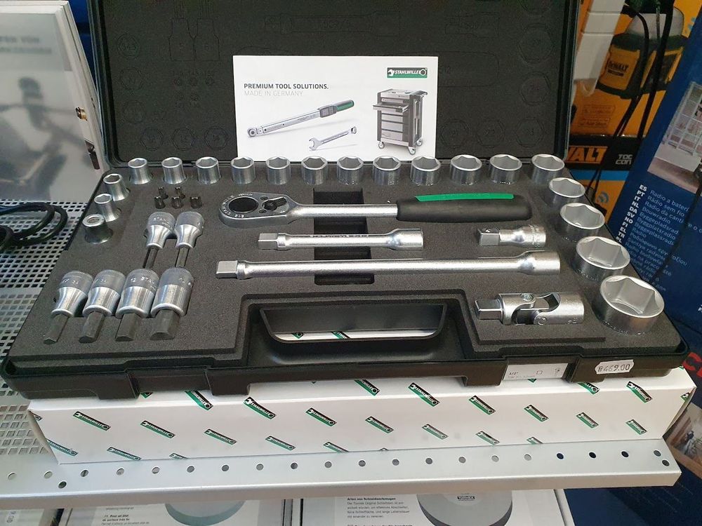 SHOWMEMY Universalgelenk-Steckschlüssel-Set 15-teilig, 3/8 Zoll Antrieb – Metrisch 8-22 Mm, Cr-Mo Stahl Im Koffer