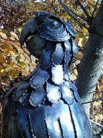 Metall Skulptur "Papagei" von John A. Tobler