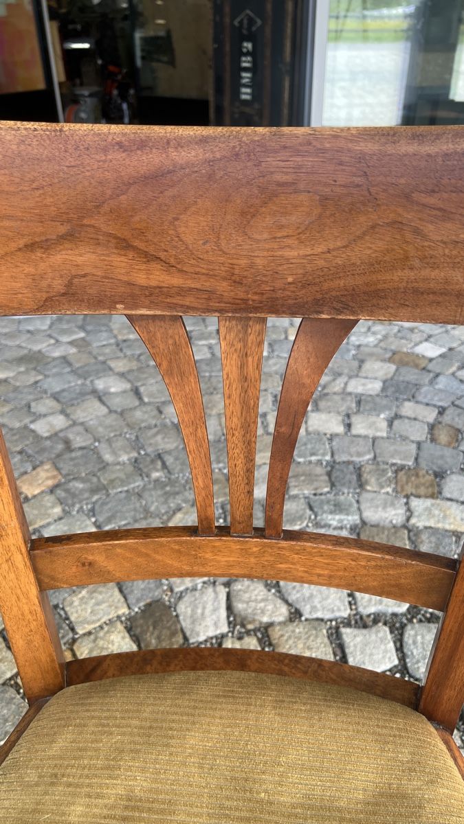 Sedie: 2er Set antike Bidermeier Holzstühle mit Samtsitz – Usato da La Punt Chamues-ch venduto da mhaefu 5