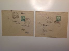 timbre - lettre Chili - Oberglat 1933