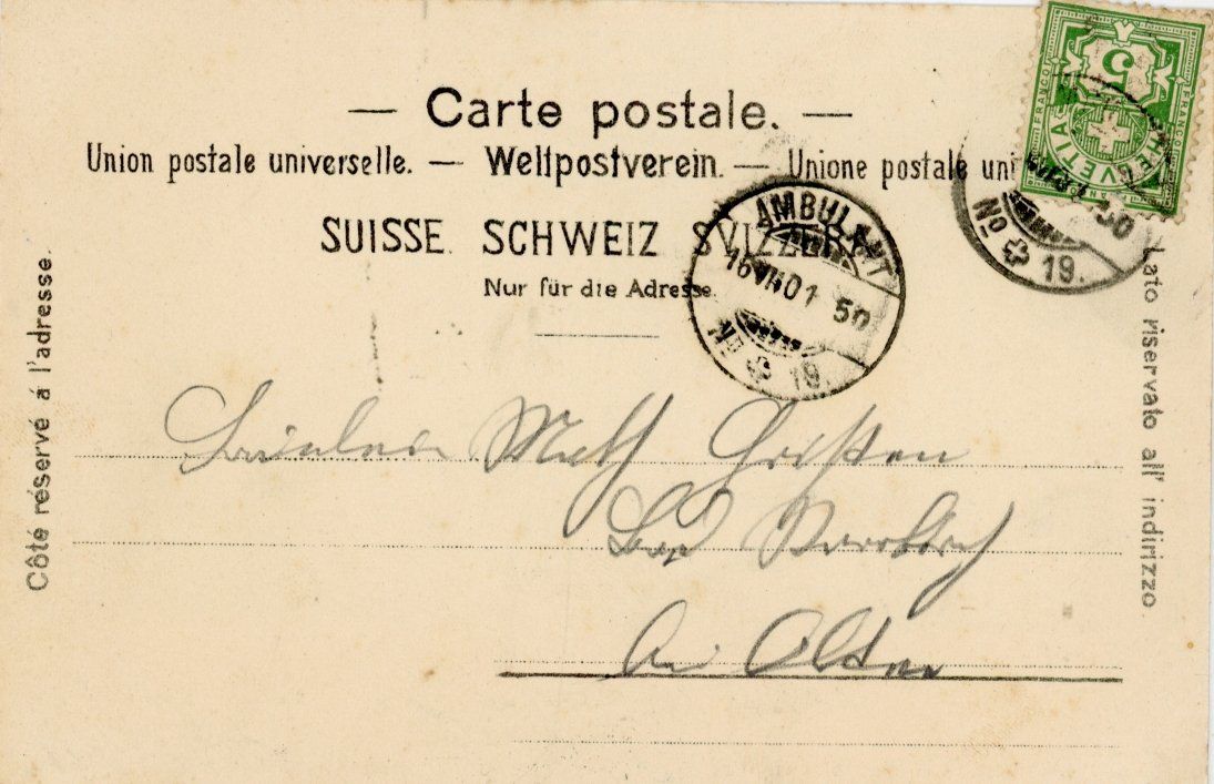 Cartoline postali: Sachseln  OW      um  1 9 0 1 – Usato da Brig venduto da Valcards54 1