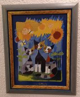 Rosina Wachtmeister, Porzellanbild, "Tre gatti e girasole"