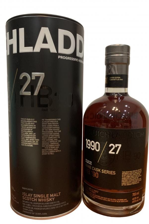 Bruichladdich Spirituosen: Bruichladdich 1990/27 Rare Cask Series – Neu und originalverpackt aus Deitingen von Gold-Delikatessen