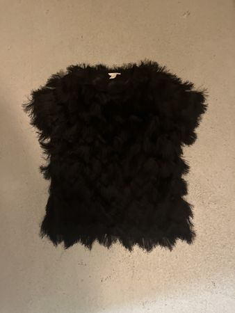 Schwarzes Fransen-Top von H&M, Grösse M - Top Zustand!