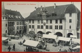 Thun - Rathausplatz und Rathaus