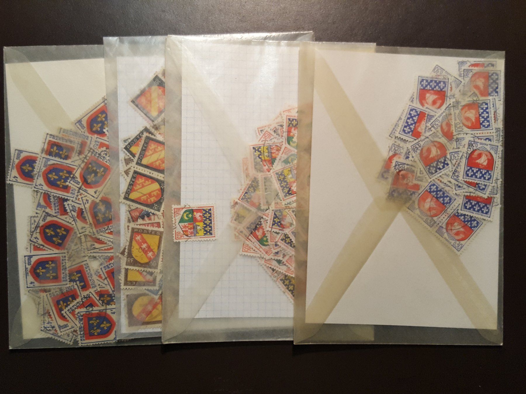 Alle Briefmarken: Frankreich - diverse Wappen Briefmarken – Gebraucht aus Stilli von Mos1 1