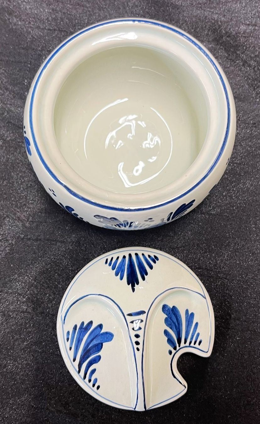 Zuckerdosen: Delfter blau / Hand Painted / H 8cm / D 10cm – Gebraucht aus Oftringen von Vucki 3