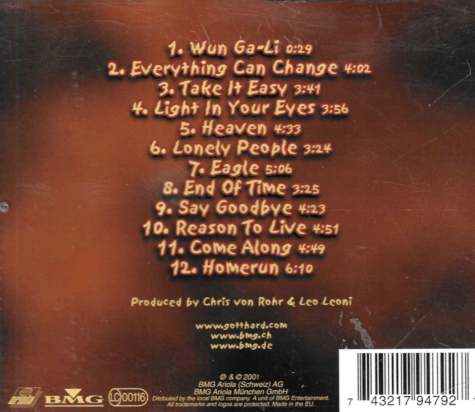 CD: Gotthard 2 CD's . Human Zoo & Homerun – Usato da Savagnier venduto da Ne2065 2