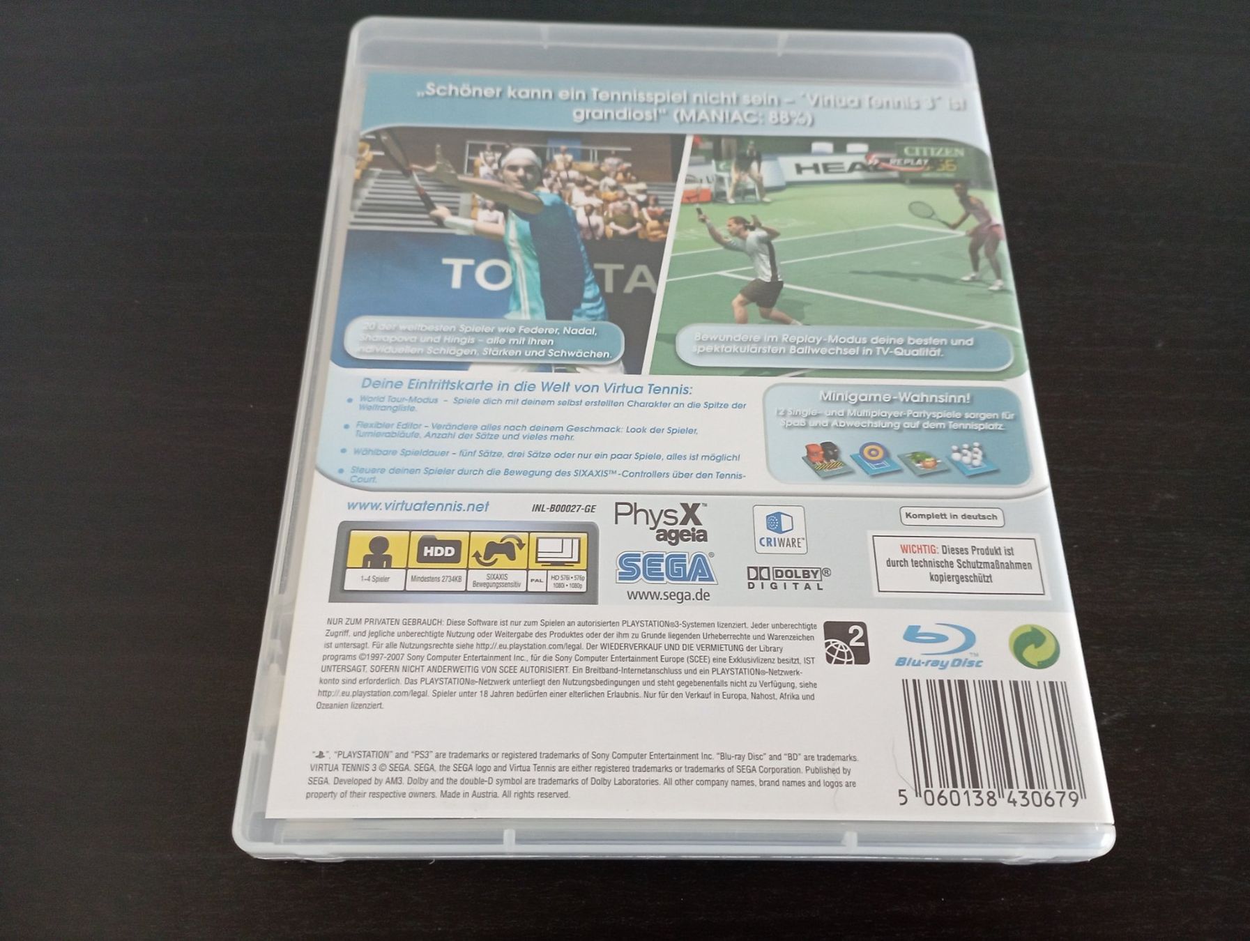 Sony Giochi: PS 3 Virtua Tennis 3 – Usato da Allschwil venduto da pri_9lsr 1