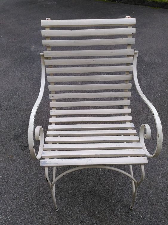 Gartenstuhl Holz/Metall 30er Jahre Kaufen auf Ricardo