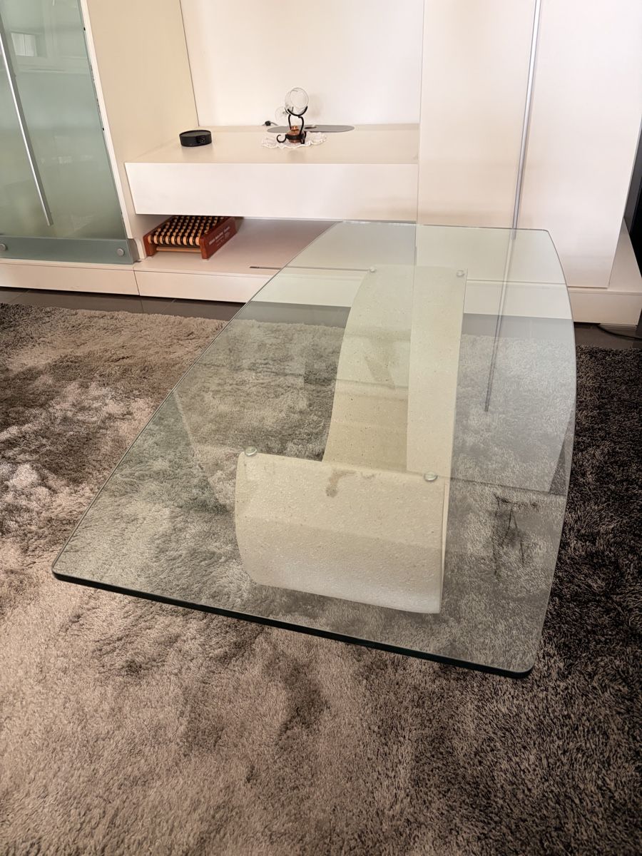 Tische: Couchtisch Glas / Stein – Gebraucht aus Sargans von event-tickets 2