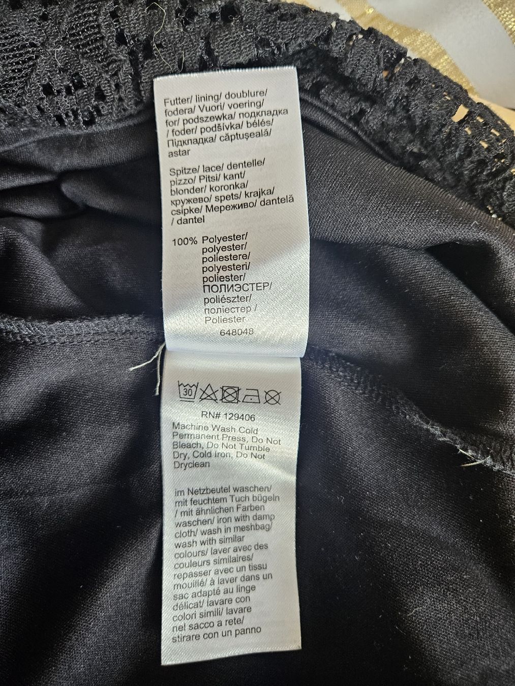 Kleider: Schwarzes Spitzenkleid Bodyflirt, Gr. 44, Boho – Gebraucht aus Wettingen von Sk8ertomda 4