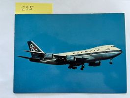 Olympia Boeing 747-200B Postkarte; 1983